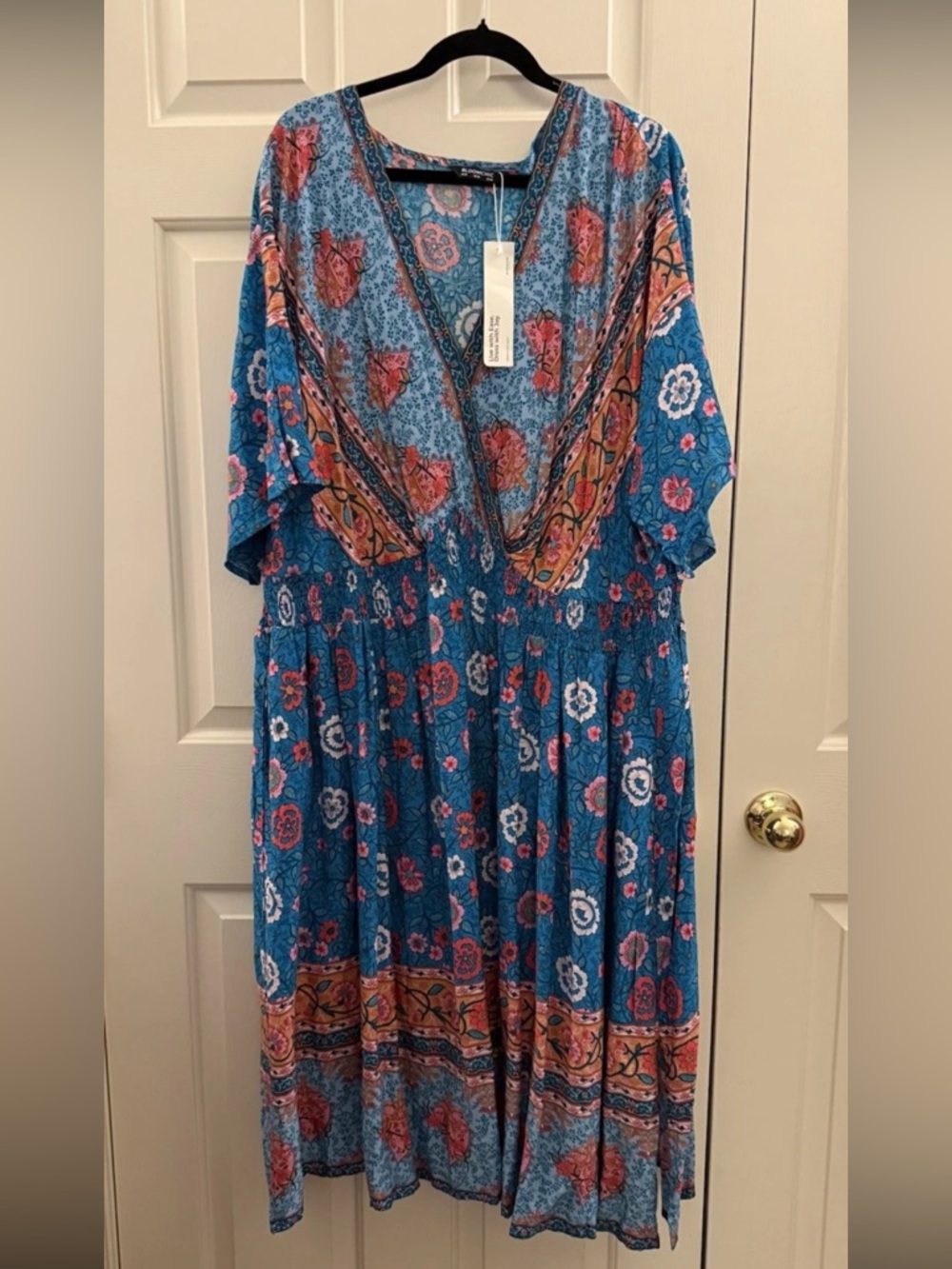 Blue BloomChic midi dress size 28